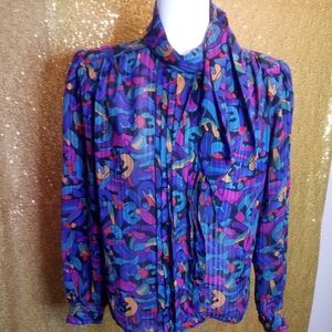 Vintage multicolor blouse